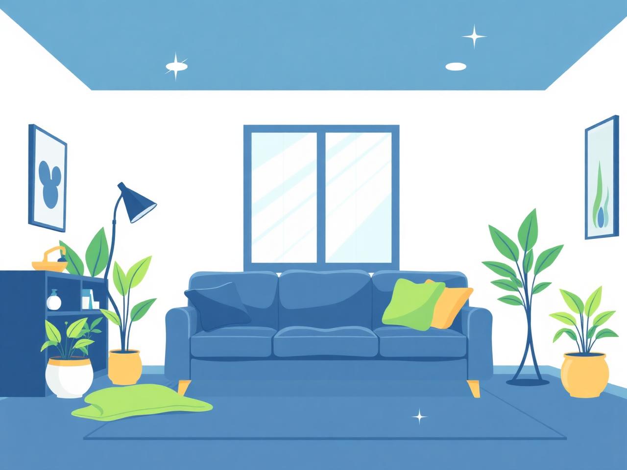 Spotless modern living room